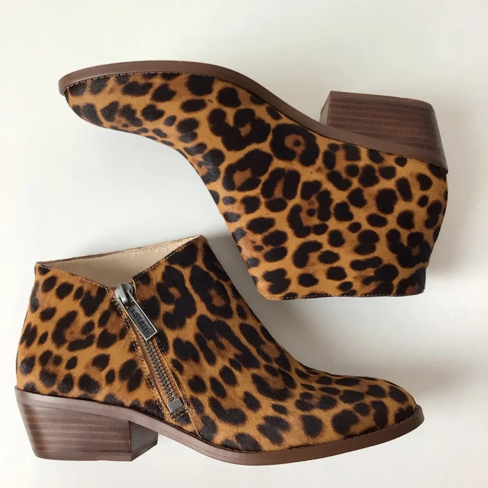1. State Rosita Brown Leather Ankle Bootie 8.5 NWOT